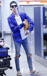 男明星的破洞裤,男明星们的时尚宣言